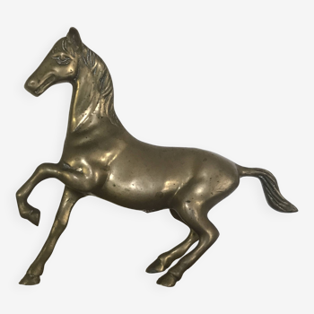Statuette de cheval en laiton massif collection animaux laiton