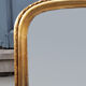 Miroir de cheminée doré, bois et verre, 19ème