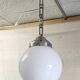 Bauhaus opaline globe pendant light diameter 20 cm - 1930s