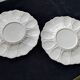 Pair of Limoges Giraud porcelain oyster dishes or large plates