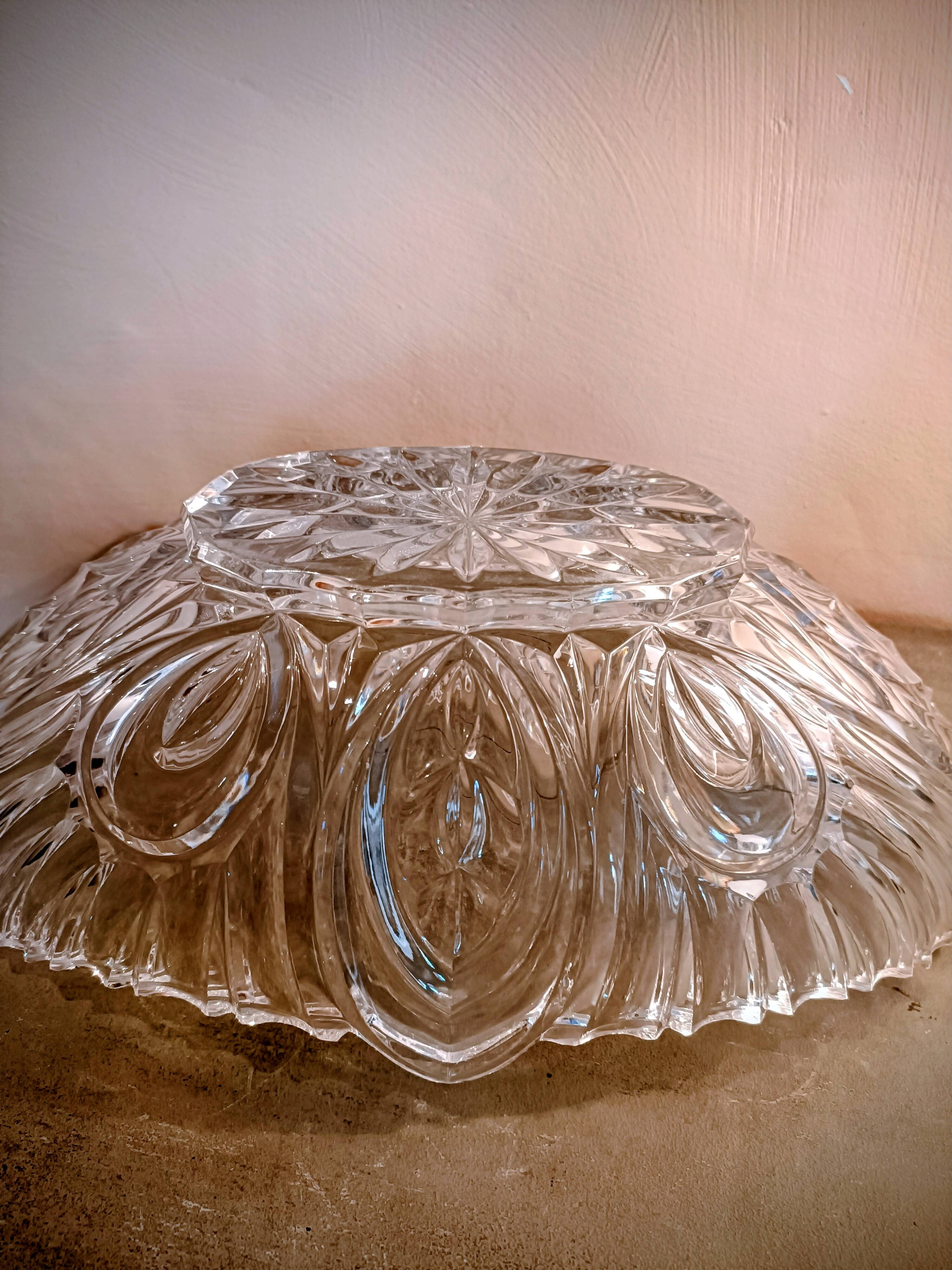 Cut crystal bowl