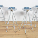 4 model jamaica bar stools by Pepe Cortés for Amat, 1990s, set of 4