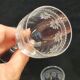 6 old Port stemmed glasses in engraved baccarat crystal