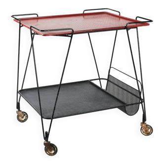 Side table • Vintage serving trolley • 1st Edition • Mathieu Matégot • 1952