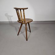Old farmers tripod chair for decorative use