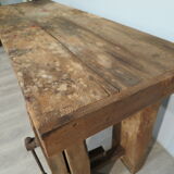 Old patinated workbench