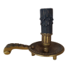 Pied de lampe bronze forme chandelier bougeoir rat de cave