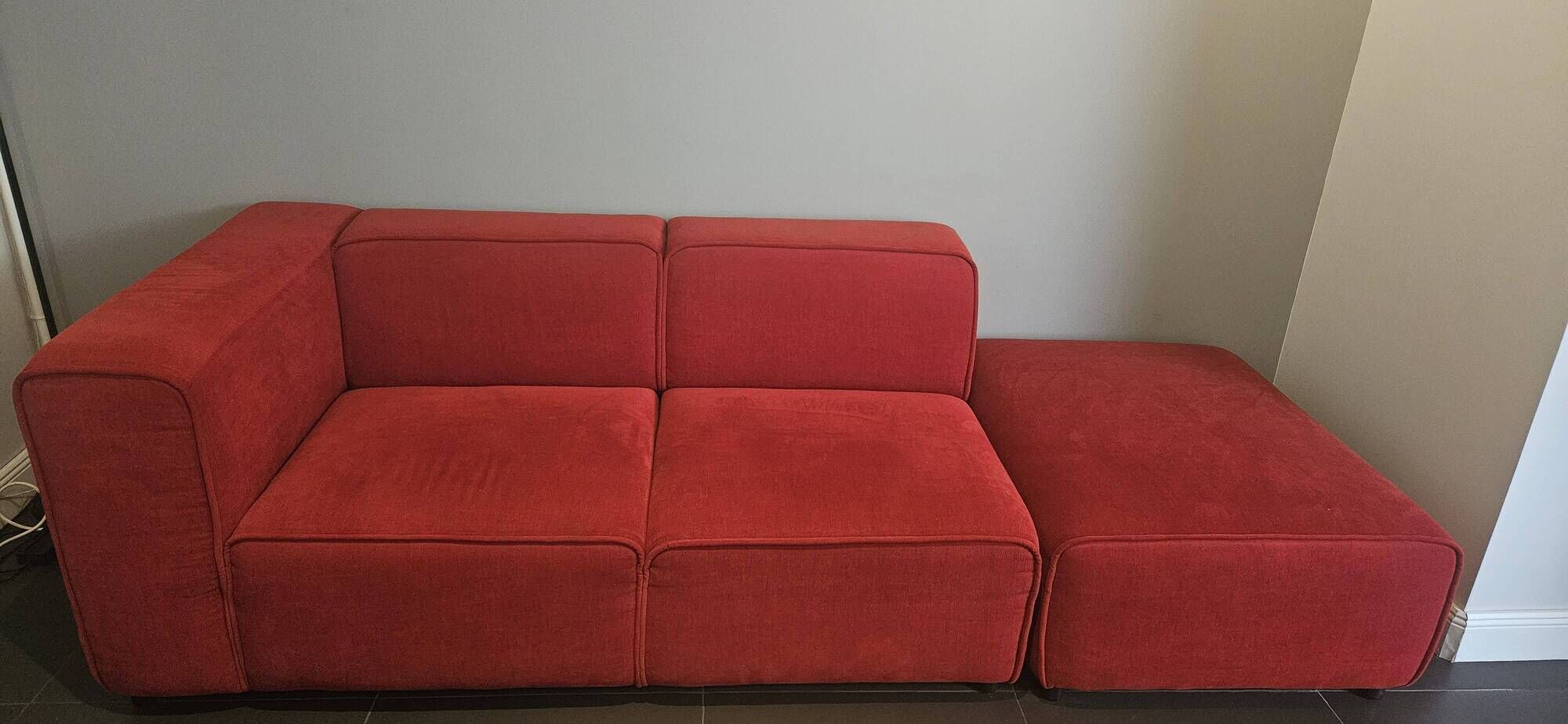 Sofa and pouf BoConcept