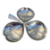 Silver-plated metal clover-shaped trinket dish or tray