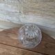Antique cut crystal decanter with stopper.