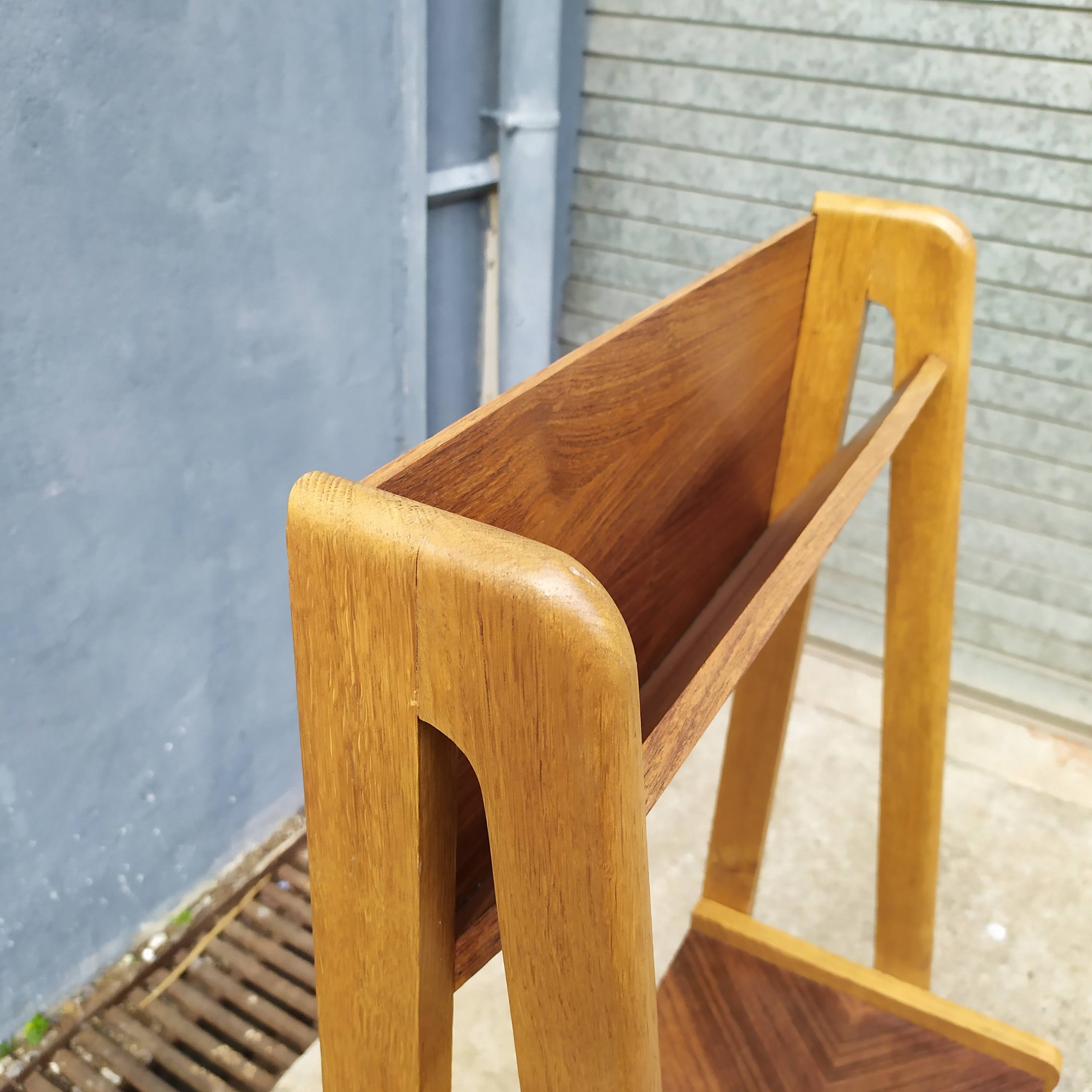 Oak compass foot shelf 1950