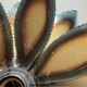 Metal flower wall light