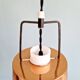 Trio de suspensions scandinaves en opaline et métal cuivré, années 1960