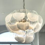 Murano glass petal chandelier by Carlo Nason for Mazzega