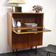 Vintage teak secretary, France 1950's
