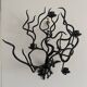 Brutalist wall candle holder 1970