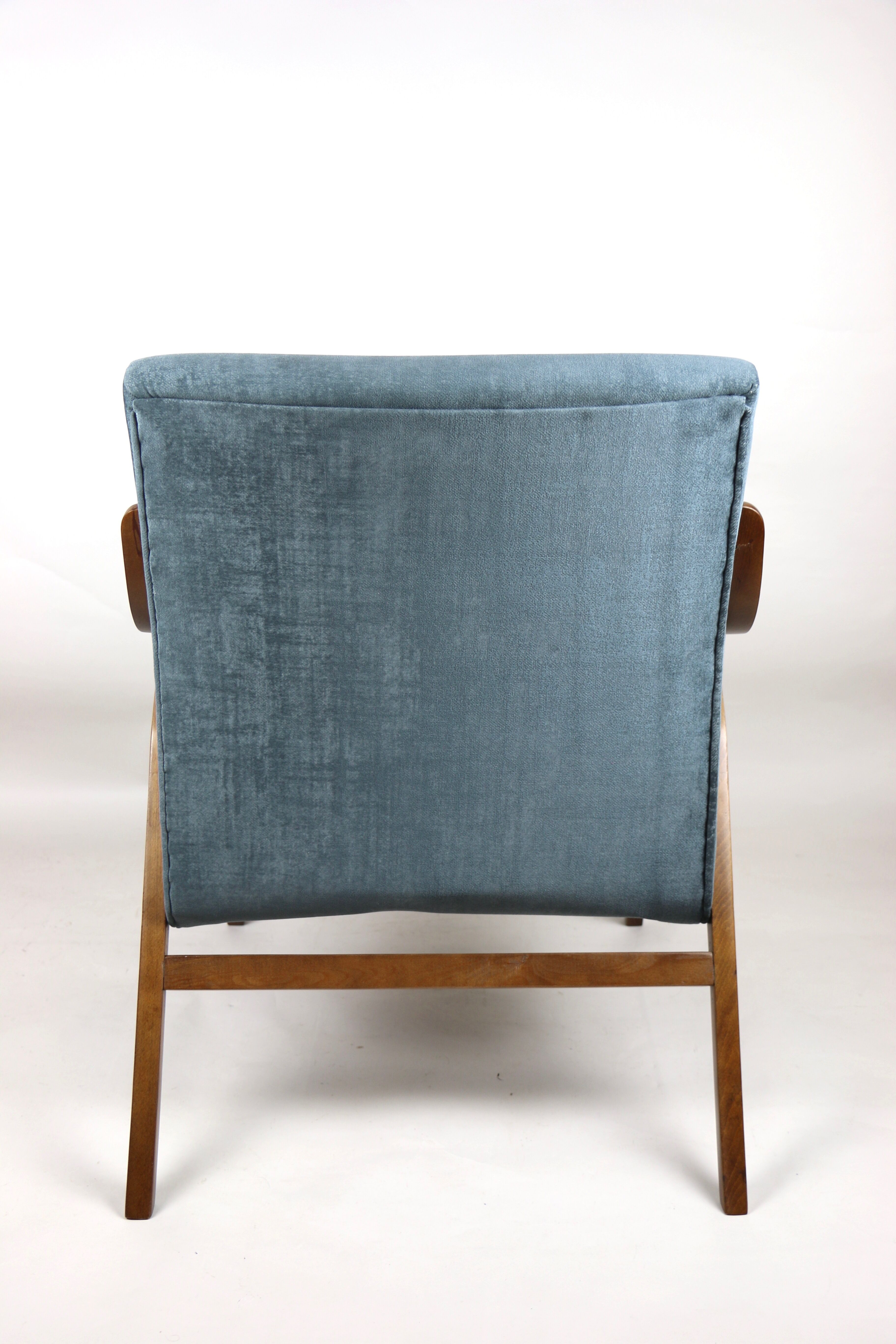 Czech Vintage Grey Chameleon Armchair, 1970s
