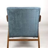 Czech Vintage Grey Chameleon Armchair, 1970s