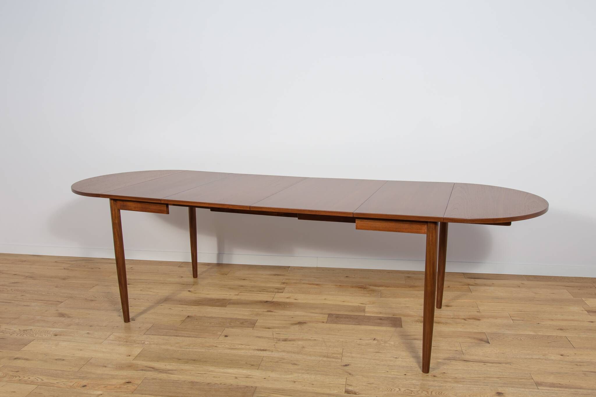 Table à manger extensible en teck et palissandre des années 1960, Danemark.