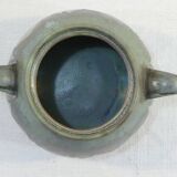 Sugar bowl in flammé rigging signed Denbac