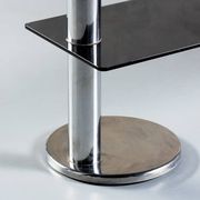 Smoked glass and aluminium sideboard, Italy, 1970s