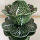 Vintage Caldas ceramic green cabbage tureen