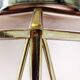 Art Deco suspension in pink and brass glass