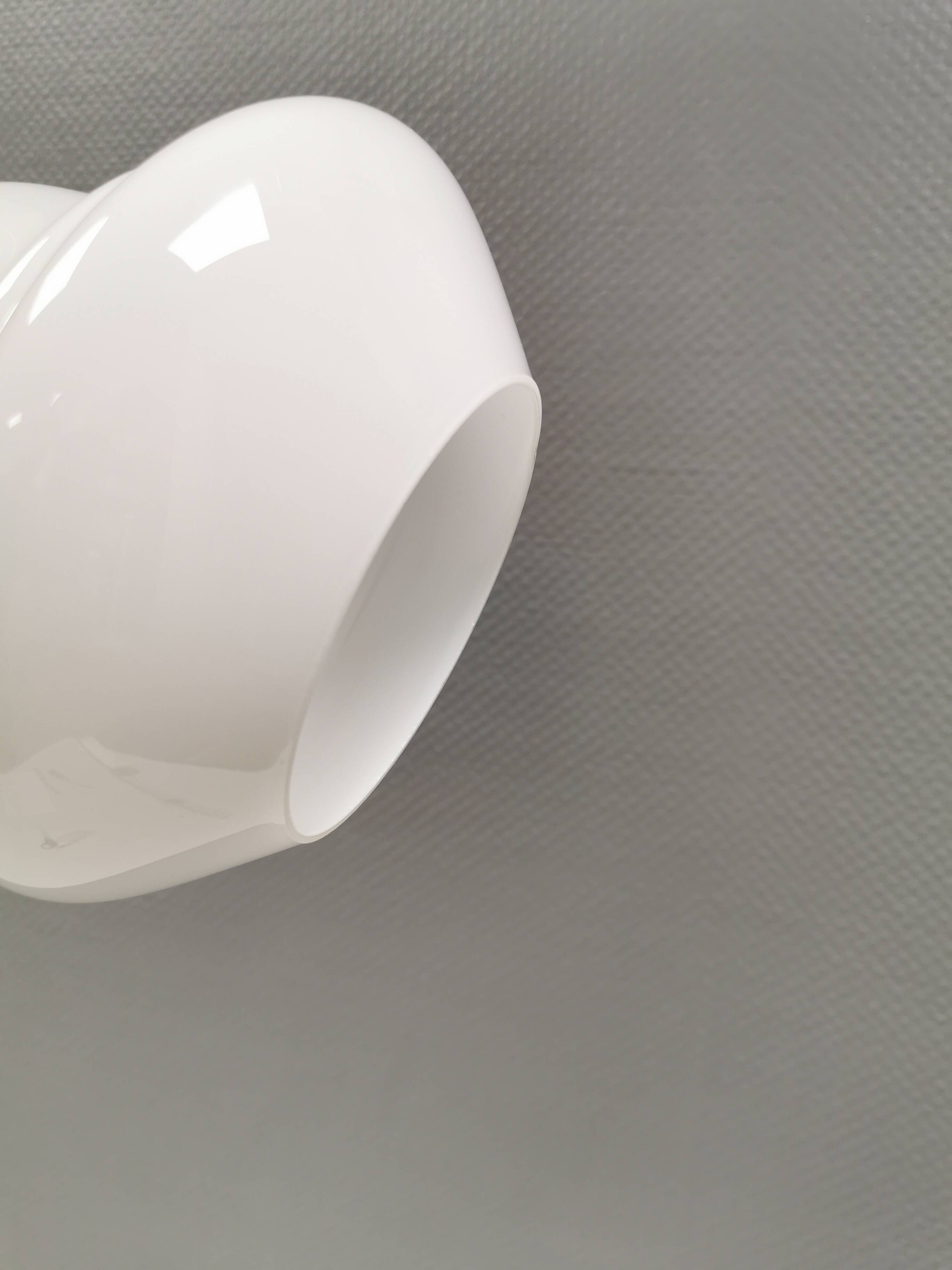Small hanging lamp in opal glass, Danish and from the 1980s.