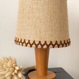 Lampe à poser en bois, années 70