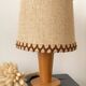 Wooden table lamp, 70s