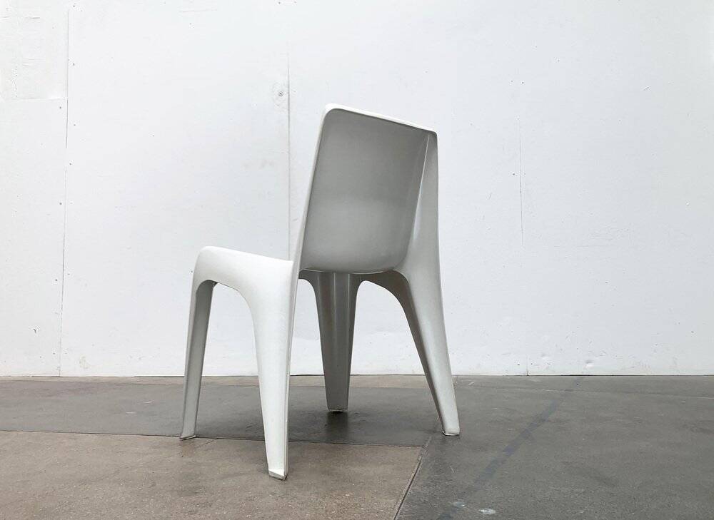 Stackable German chair in mid-century space age style by Helmut Bätzner for Bofinger, 1960s.