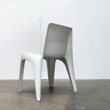 Stackable German chair in mid-century space age style by Helmut Bätzner for Bofinger, 1960s.