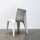 Stackable German chair in mid-century space age style by Helmut Bätzner for Bofinger, 1960s.