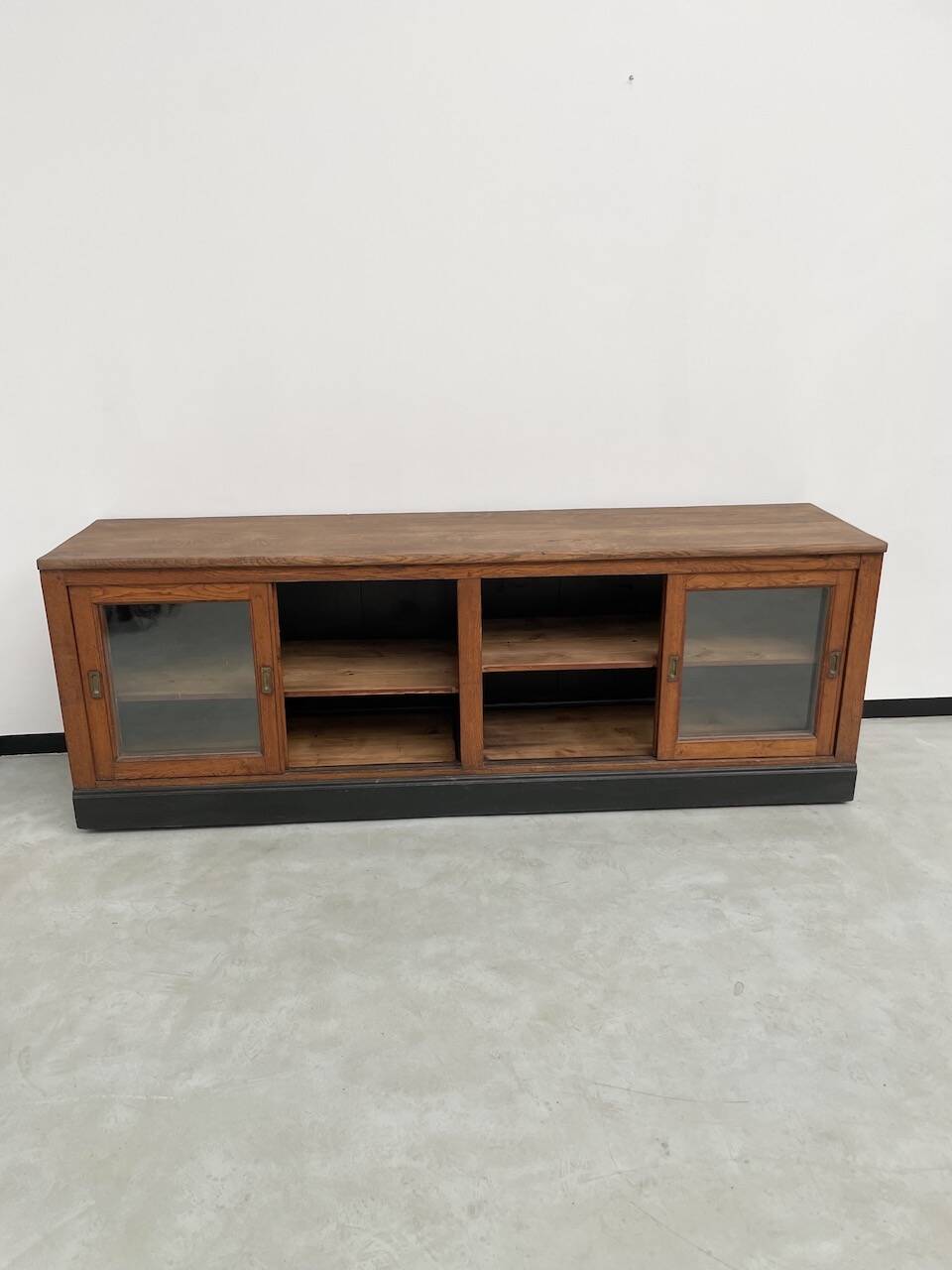 Enfilade de métier XXL chêne portes vitrées