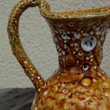 Honey colored fat lava pitcher