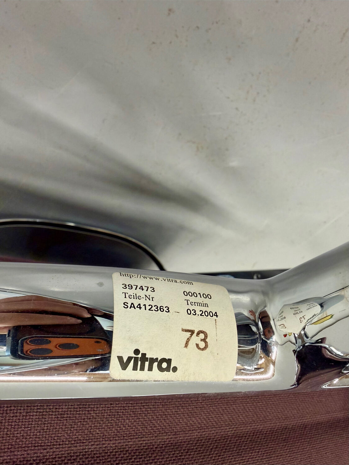 EA 122 swivel chair designed by Charles and Ray Eames for Vitra, 1980s.