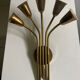 Wall lamp 5 burners brass 50s
