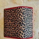 La divine – pleated leopard applique.