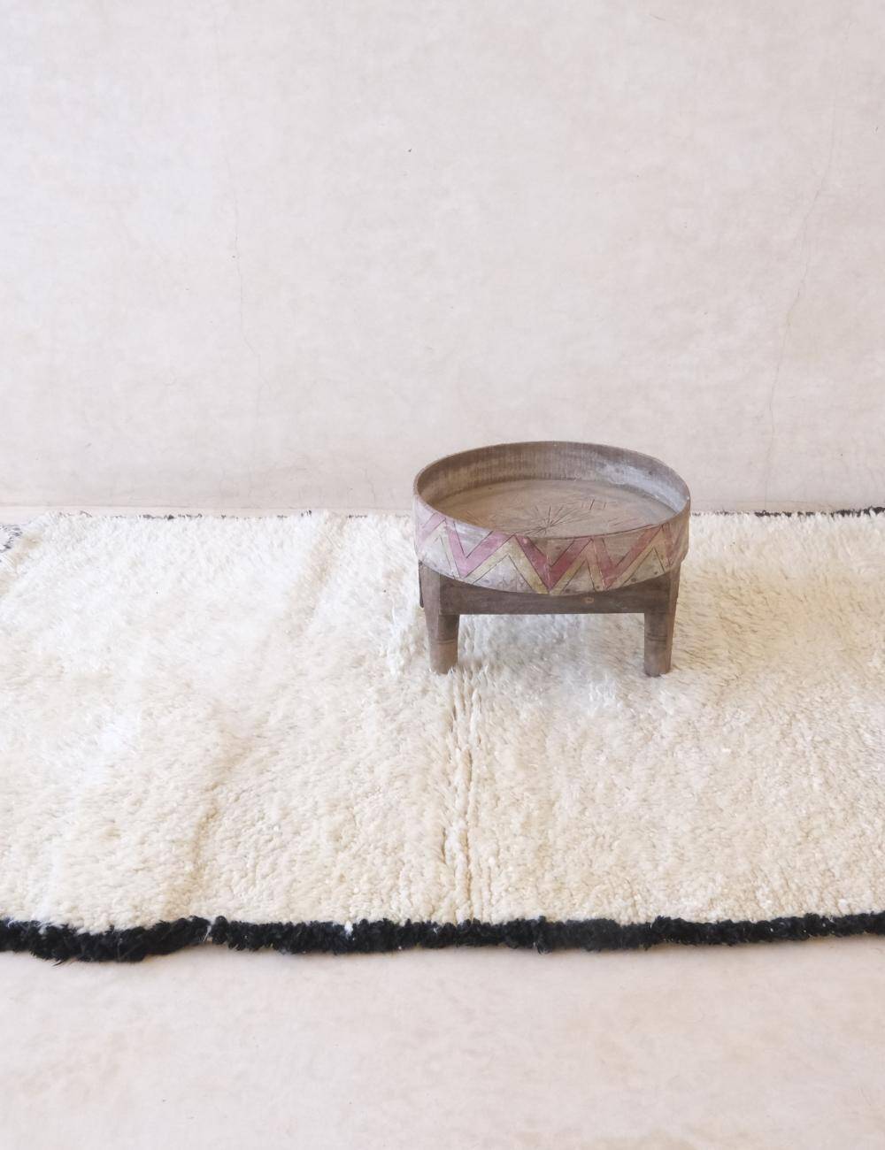 Beni Ouarain White Rug - 170 x 123 cm