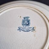 Assiette plate Gien terre de fer modèle Capucines