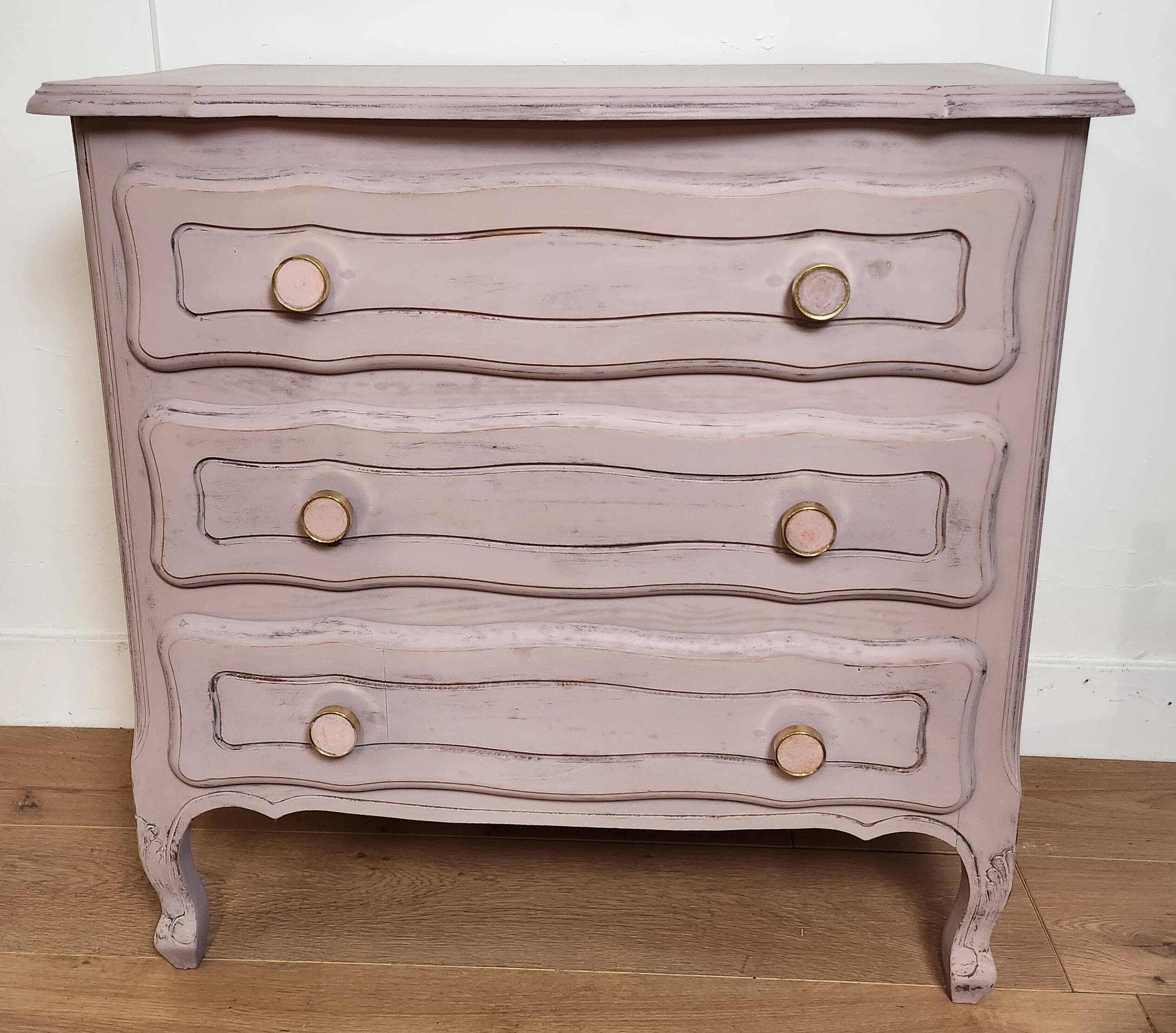 old pink restyled chest of drawers