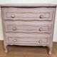 commode relookée vieux rose