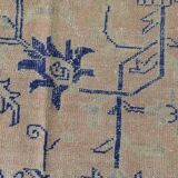 Vintage Blue & Sand Beige Large Persian Rug, 246x344Cm