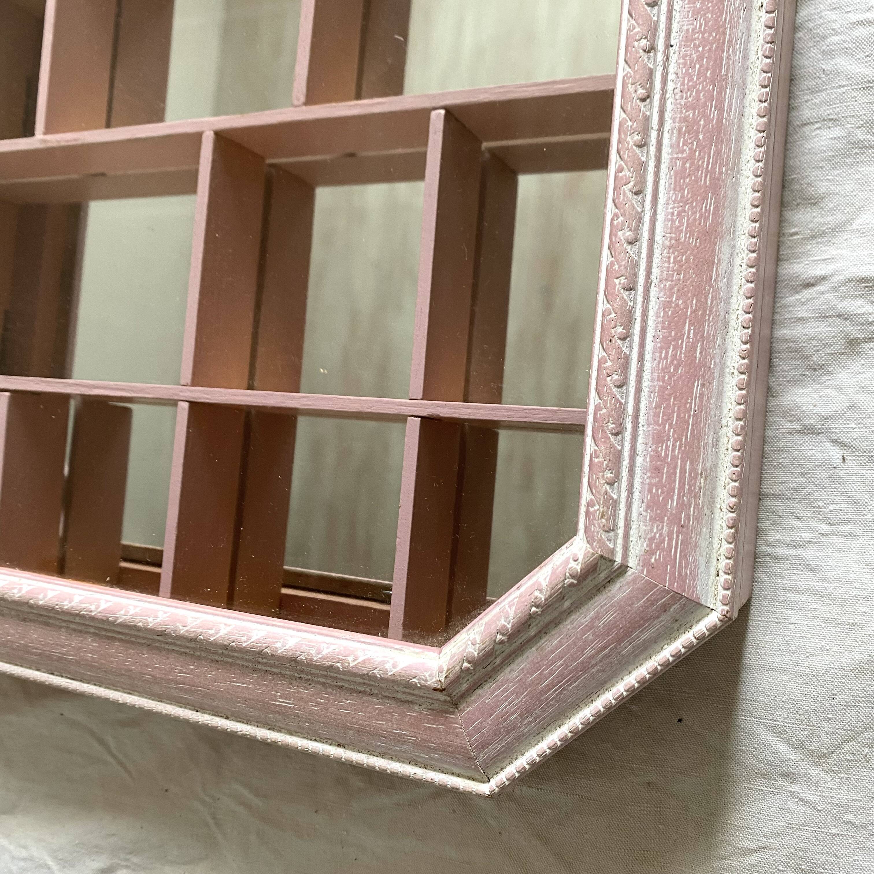 Vintage wall display cases