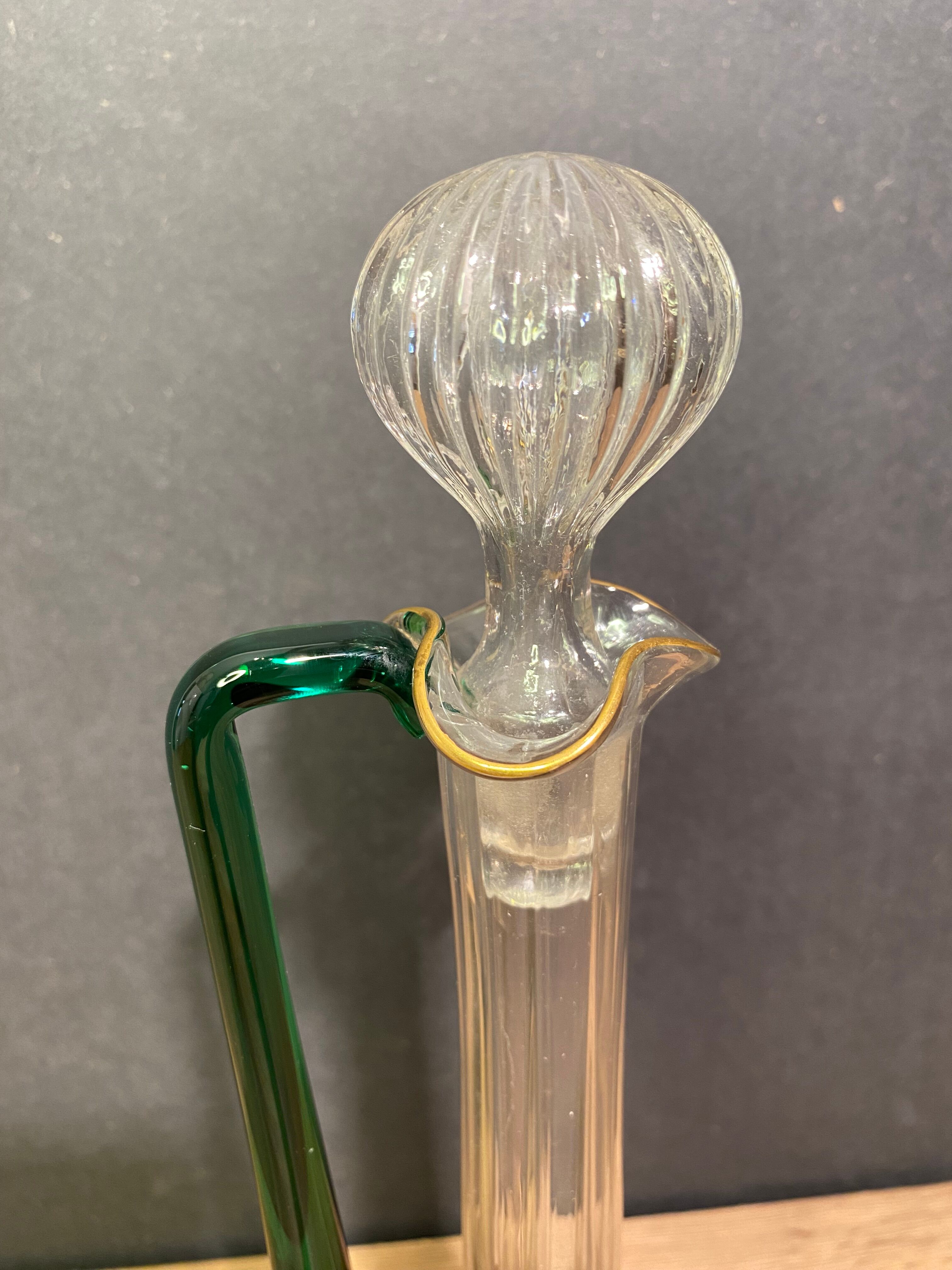 Carafe in tinted glass Murano Venice