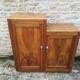Asymmetric solid walnut buffet