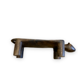 Repose pied tablette africaine en bois