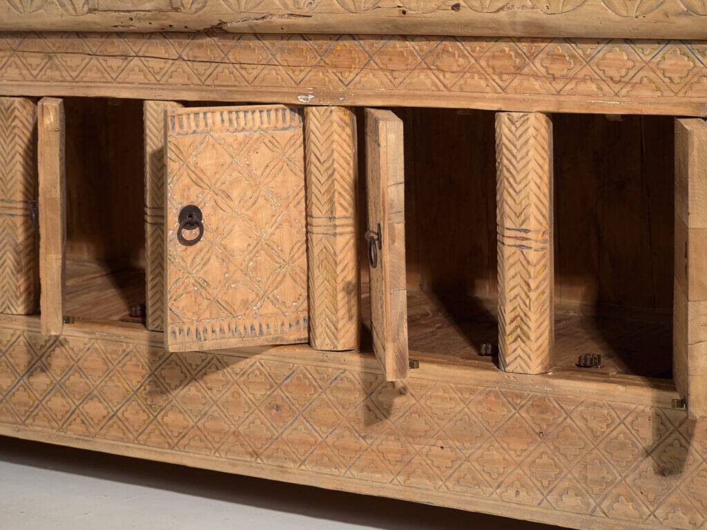 Old carved pine wood buffet – China, circa 1900
