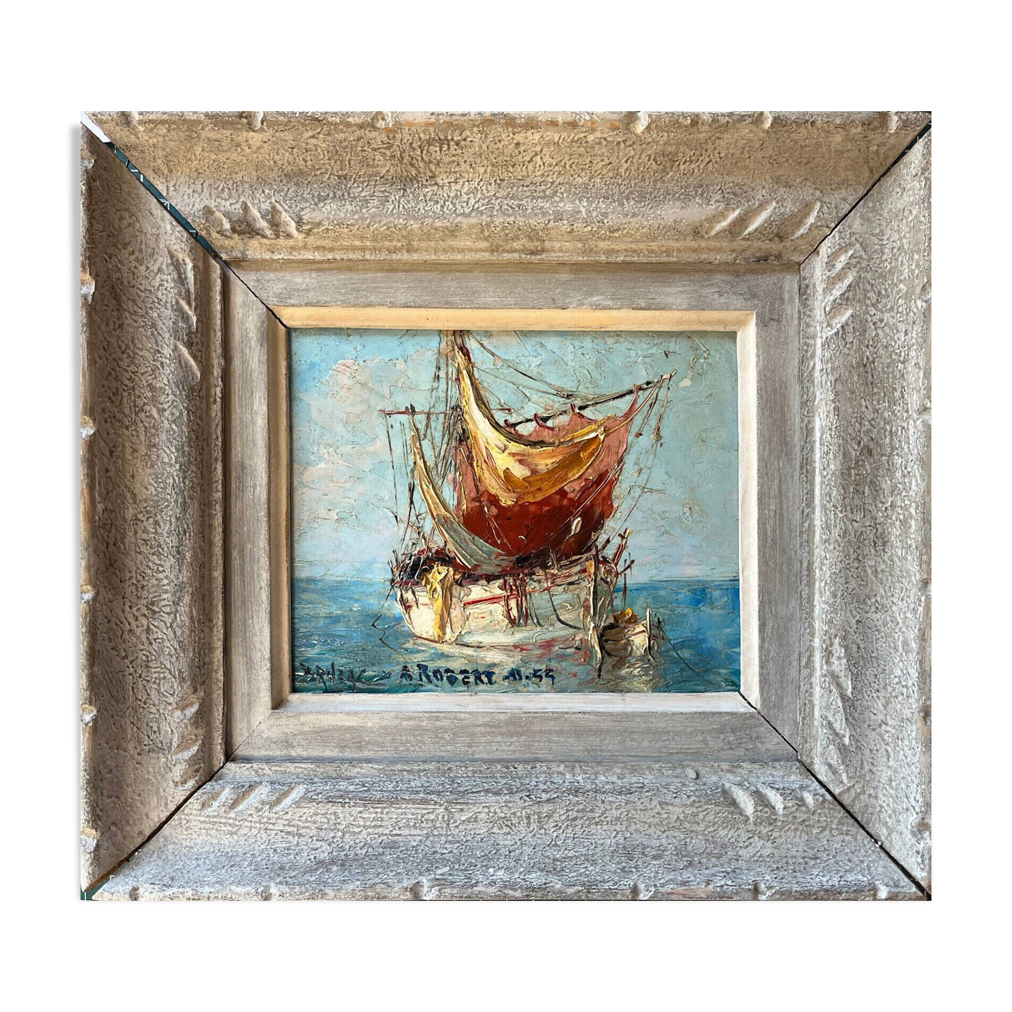 Table HSP Victor Bruzal 1955 fishing sailboat Marine