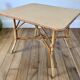 Rattan and bamboo coffee table 60s